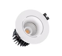 Spot Downlight Led Rond 15w Lifud Coupe Ø75 Mm Noir Blanc Neutre 4000k