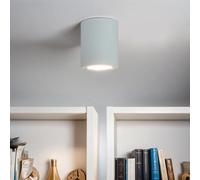 Spot en saillie métal blanc couloir cuisine salon 9 cm rond E27 simple design Bauhaus plafonnier moderne DOWNLIGHT