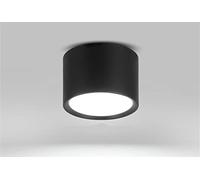 Spot en Saillie Rond Ø 120mm Luminaire Apparent Éclairage Plafond Moderne Spot Plafond Downlight LED Kits de boîtiers et de garnitures Plafonnier d'intérieur noir en métal,IP44,12W (Le noir,3000K)