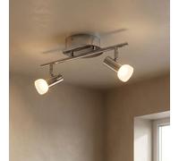 Spot En Verre LED À Plafond Réglable Pour Bureau Chromé
