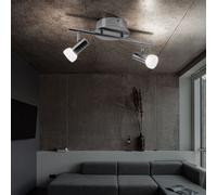 Spot En Verre LED À Plafond Réglable Pour Bureau Chromé