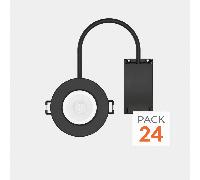 Spot Encastrable 5,4W Dimmable CCT IP65 NOIR RE2020 - 3000K/4000K/6000K - Pack de 24