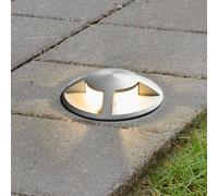 Spot encastrable dans le sol LED Anina, aluminium Anina Lucande, gris, Aluminium, Moderne, Spot encastrable dans le sol LED
