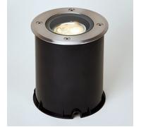 Spot encastrable dans le sol LED éclairage orientable - LAMPENWELT - JOS - Inox - Gris - 3 W - Blanc chaud