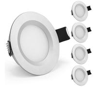 Spot encastrable d'intérieur Plafonnier LED encastrable 12 V trou 58-65 mm 3 W 6000 K IP65 pour camping-car, bateau, caravane, van,