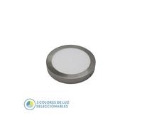 Spot Encastrable Diorite Surface 12w 3000k-4000k-6500k Nickel 1080lm 3.5x17x17 Cm