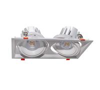 Spot encastrable double lampe LED 60 W AR111 Plafonnier magasin 230 V 5400 lm