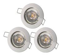 Spot encastrable fixe LED blanc 230V - LAMPESECOENERGIE - GU10 - Métal - Angle 38°