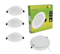 Spot Encastrable LED Downlight Panel Extra-Plat 3W Blanc Froid 6000K - LAMPESECOENERGIE - Lot de 3