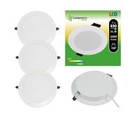 Spot Encastrable LED Downlight Panel Extra-Plat 7W Blanc Froid 6000K - LAMPESECOENERGIE - Lot de 3