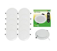 Spot Encastrable LED Downlight Panel Extra-Plat 7W Blanc Froid - LAMPESECOENERGIE - Lot de 10