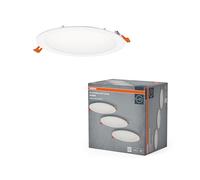 Spot encastrable LED Essential Slim 225 mm 22 W Blanc, lot de 3 downlights 2 000 lm blanc froid 4 000 K, spot de plafond IP20