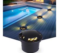 Spot Encastrable LED Exterieur - Lampe Jardin Enterré, Projecteur Extérieur Étanche IP65, Forteresse D'éclairage De Chemin De Feu Latéral Basse Tension 24V, Pour Terrasse, Piscine, Chemin ( Color : Ye