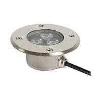 Spot Encastrable LED Exterieur Terrasse Très Mince 3W Spot LED Encastrable Exterieur IP68 Étanche Corps en Acier Inoxydable Utilisé pour Trottoir Extérieur, Terrasse, Jardin, Parc