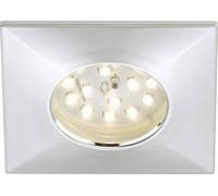 Spot encastrable LED pour salle de bain LED intégrée Briloner 7205-018 blanc chaud 5 W chrome