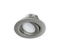 Spot encastrable LED WiFi, 5W, commande vocale/via appli, réglable, nickel
