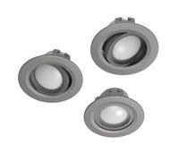 Spot encastrable LED WiFi, 5W, commande vocale/via appli, réglable, set de