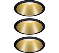 Paulmann - 93404 Spot encastrable jeu de 3 6 w blanc chaud noir, or Q692452