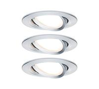 Paulmann 93451 Nova Spot encastrable jeu de 3 LED LED 18 W Aluminium (tourné)
