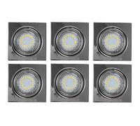 Spot encastrable plafonnier plafonnier plafonnier encastré, salon métal chromé, 1x LED 4.5W 360Lm 2700K, D 9cm, lot de 6