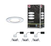 Paulmann Nova Spot encastrable pour salle de bains jeu de 3 LED LED 18 W IP44 chrome (brillant)