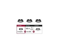 Spot encastré Choose Kit de base fixe IP44 rond 78 mm max. 3x10W 230V gradable Noir mat