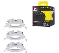 Paulmann Spots encastrés LED 92480 Spot fixe max. 3x10 W pour plafond Alu Blanc dépoli