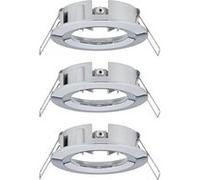 Spot encastré Choose Kit de base fixe IP44 rond 78mm max. 3x10W 230V gradable Chrome Chrome G