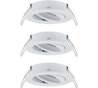 Spot encastré Choose Kit de base orientable rond 84mm 50° max. 3x10W 230V gradable Blanc dépoli Blanc dépoli