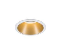 Spot encastré Cole rond 88mm GU10 max. 10W 230V gradable Blanc#Doré mat