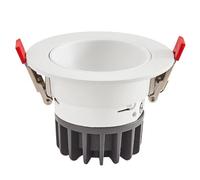 Spot encastré de 4 Pouces, éclairage vers Le Bas, Garniture de déflecteur, Angle réglable de 30 °, Globe oculaire, Trou intégré, lumière du Jour, éclairage vers Le Bas rétrofit, 10 W - 3 000 K