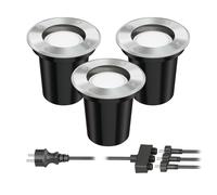 Spot encastré de sol BOJA pour extérieur inox rond IP67 108mm Ø in U5.3