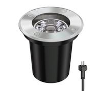 Spot encastré de sol BOJA pour extérieur inox rond IP67 108mm Ø incl. GU5.3 [EEK: F]