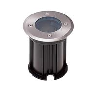 Spot encastré de sol LED 7,5 Watt dimmable blanc froid IP65 rond en acier inoxydable, plat et résistant aux chocs - GU10 230V comme spot de sol - Spot encastré de sol pour jardin