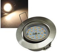 Spot encastré Flat-32 acier inoxydable LED blanc chaud 470lm