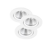 Spot encastré FREMONT 3-Kit Métal Blanc, H.6.8 - IP23 - LED Module / Intérieur