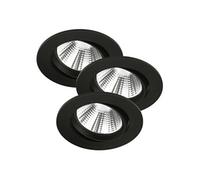 Spot encastré FREMONT 3-Kit Métal Noir, H.6.8 - IP23 2700K- LED Module / Intérieur