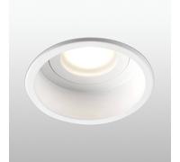 Spot Encastré Hyde 1 Lampe Cadre Rond Ip44 Blanc Blanc