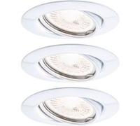 Spot encastré LED 3-Step-Dim Base Kit de base orientable rond 90mm 20° GU10 3x5W 3x350lm 230V gradable 3000K Blanc Blanc G