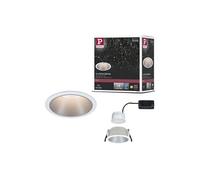 Spot encastré LED 3-Step-Dim Cole Coin Kit de 1 IP44 rond 88 mm Coin 6W 470lm 230V gradable 2700K Blanc, Argent mat