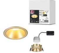 Spot encastré LED 3-Step-Dim Cole Coin Kit de 1 IP44 rond 88mm Coin 6W 470lm 230V gradable 2700K Doré mat Doré G