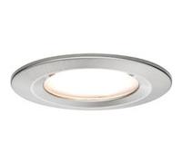 Spot encastré LED 3-Step-Dim Nova Coin fixe IP44 rond 78mm Coin 6W 470lm 230V gradable 2700K Acier brossé Acier brossé