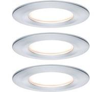 Spot encastré LED 3-Step-Dim Nova Coin Kit de base fixe IP44 rond 78mm Coin 3x6W 3x470lm 230V gradable 2700K Alu tourné G