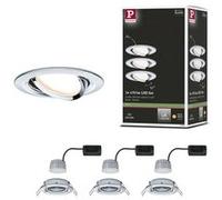 Paulmann 3 spots Nova coin rond inclinable chromé