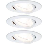Spot encastré LED 3-Step-Dim Nova Kit de base orientable rond 84mm 50° GU10 3x6,5W 3x460lm 230V gradable 2700K Blanc dépoli Blanc dépoli G