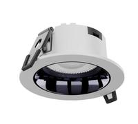 Spot encastré LED 7W/10W/12W - Lumière chaude 3000K, luminaire à collerette en forme de D, avec déflecteur pour maison et le bureau(4.7in)