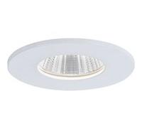 Spot encastré LED Calla fixe IP65 rond 80mm 7W 370lm 230V 4000K Blanc dépoli Blanc dépoli G
