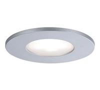 Paulmann 99937 LED spots encastrés Calla rond incl 1x5W IP65 projecteurs encas. Chrome mat éclairage d'armoire plastique, aluminium lampe enc. 4000K