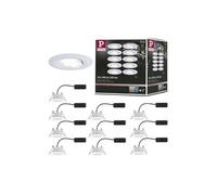Spot encastré LED Calla Kit de base orientable IP65 rond 90mm 30° 10x5,2W 10x460lm 230V gradable 4000K Blanc dépoli