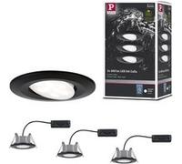 Paulmann Luminaire à LED encastrable 99991 – LED intégrée 18 W – Noir (mat)